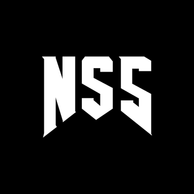 Diseño de logotipo de NSS para una empresa de tecnología NSS diseño de logotipo NSS combinación de colores blanco y negro NSS logo NSS vector NSS diseño NSS icono NSS alfabeto NSS tipografía diseño del logotipo