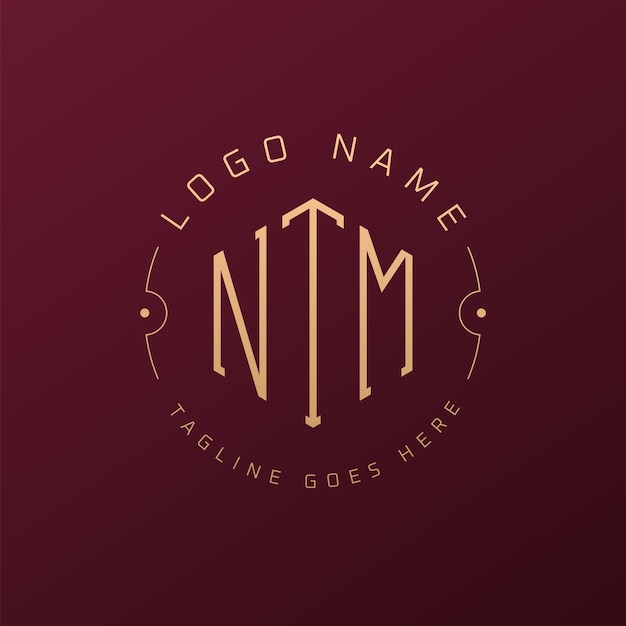 Diseño de logotipo de NTM de lujo Letra elegante NTM monograma logotipo minimalista polígono NTM plantilla de diseño de logotipo