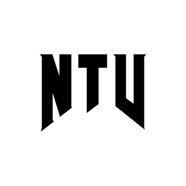 Diseño de logotipo de NTV para una empresa de tecnología NTV diseño de logotipo NTV combinación de colores blanco y negro NTV logotipo Ntv vector NTV diseño NTV icono NTV alfabeto NTV tipografía diseño de logo