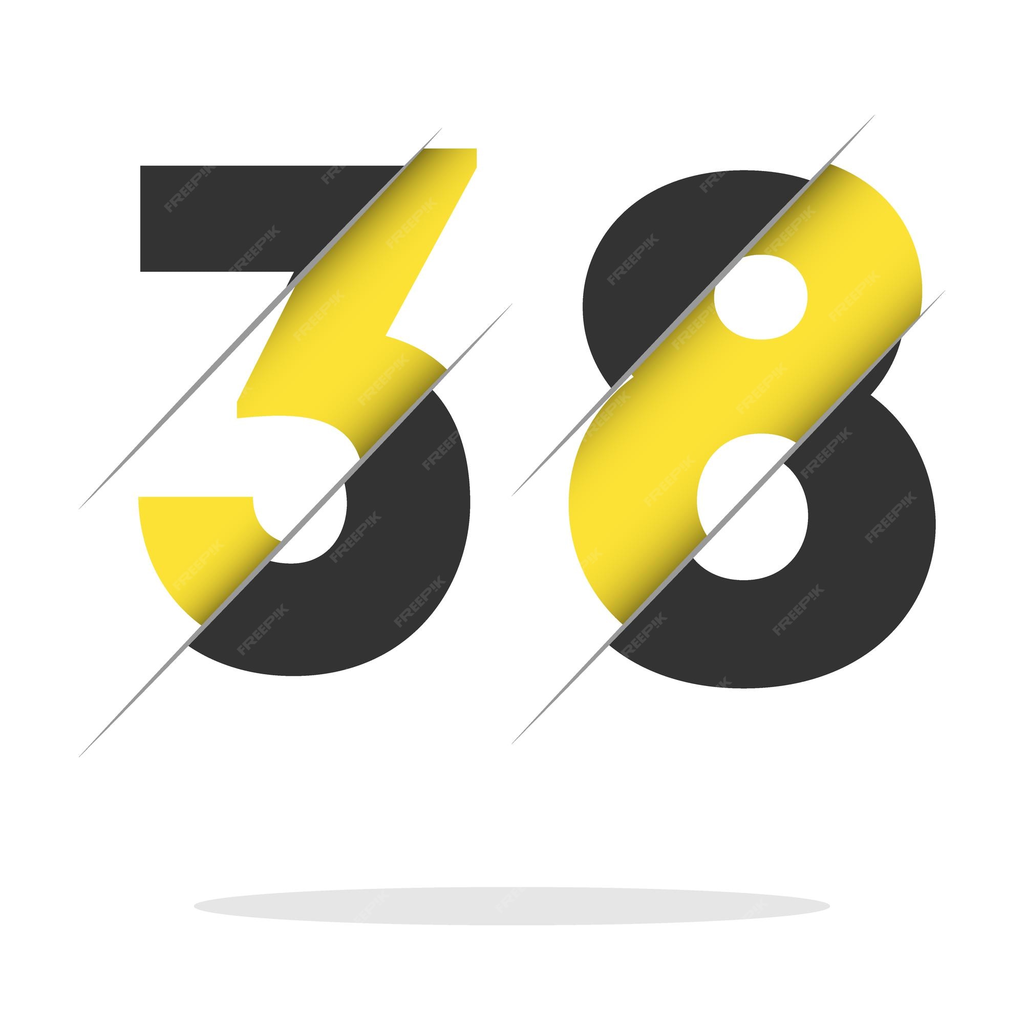 dise-o-de-logotipo-de-n-mero-38-3-8-con-corte-creativo-y-fondo-de