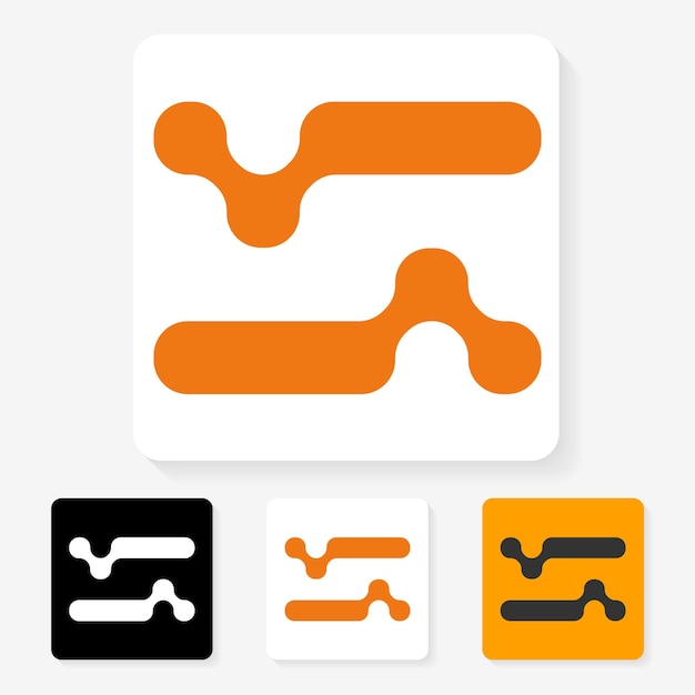 diseño de logotipo de número futurista moderno