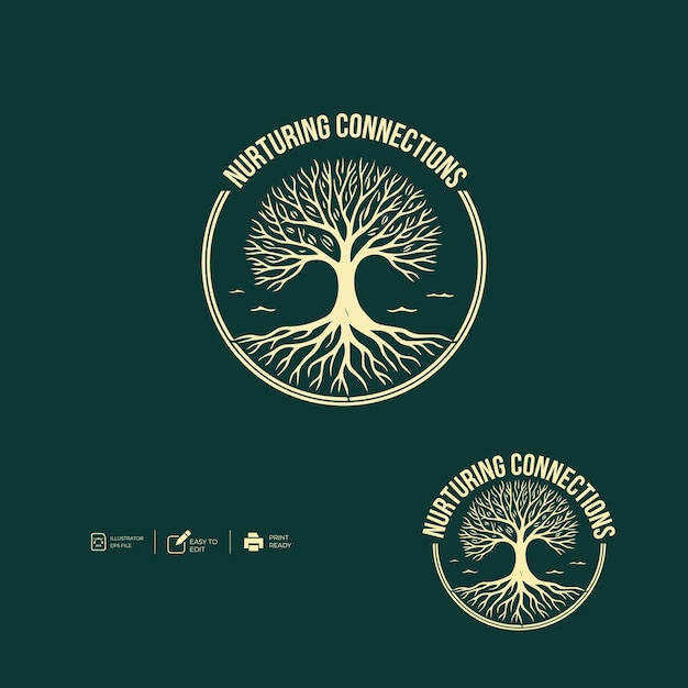 Diseño del logotipo de Nurturing Connections Tree