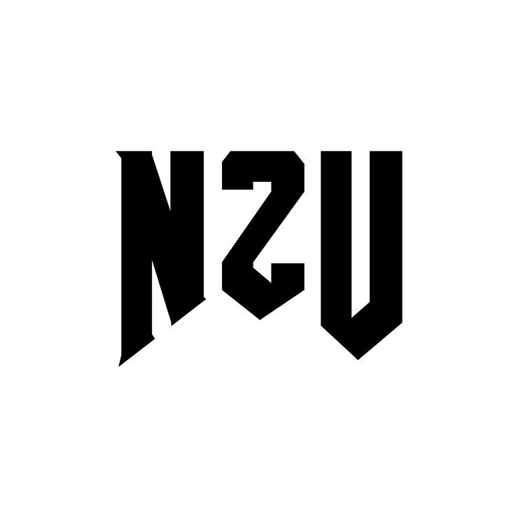 Vector diseño de logotipo de nzu para una empresa de tecnología nzu diseño de logotipo nzu combinación de colores blanco y negro nzu logo nzu vector nzu diseño nzu icono nzu alfabeto nzu tipografía diseño de logo nz u