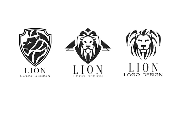 Diseño de logotipo o logotipo como marca gráfica y conjunto vectorial de emblemas