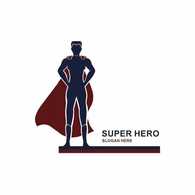 Vector diseño de logotipo o símbolo de superhéroe