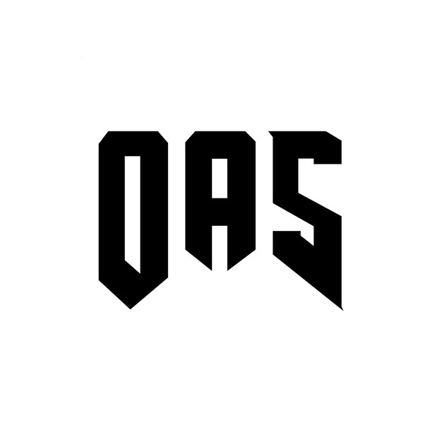 Diseño de logotipo de la OAS para una empresa de tecnología Diseño del logotipo de OAS combinación de colores blanco y negro Logotipo OAS Vector Diseño de OAS Icono OAS Alfabeto OAS Tipografía Diseño del Logotipo