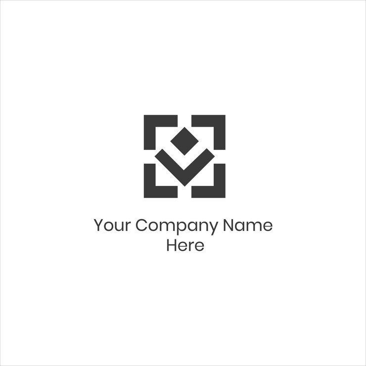 Diseño del logotipo objetivo de la flecha geométrica abstracta