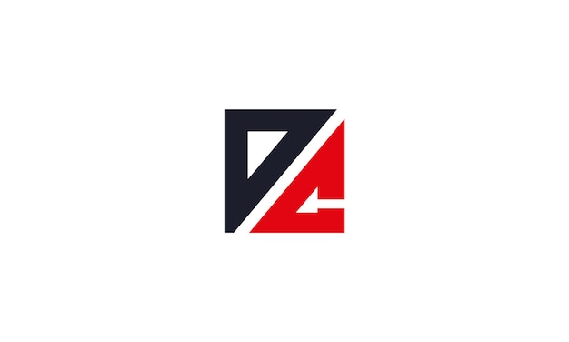 Diseño del logotipo OC Negro y rojo OC letra CO letra diseño del logotipo Letra inicial CO mayúscula mono