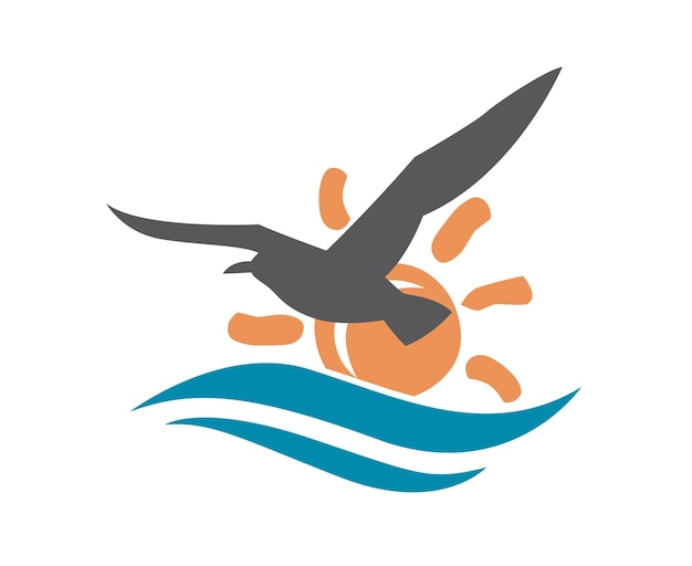 diseño del logotipo del océano