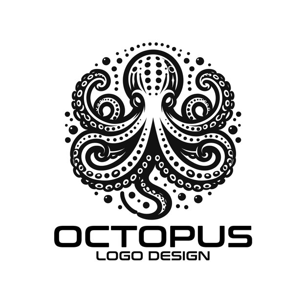 Diseño del logotipo de Octopus Vector
