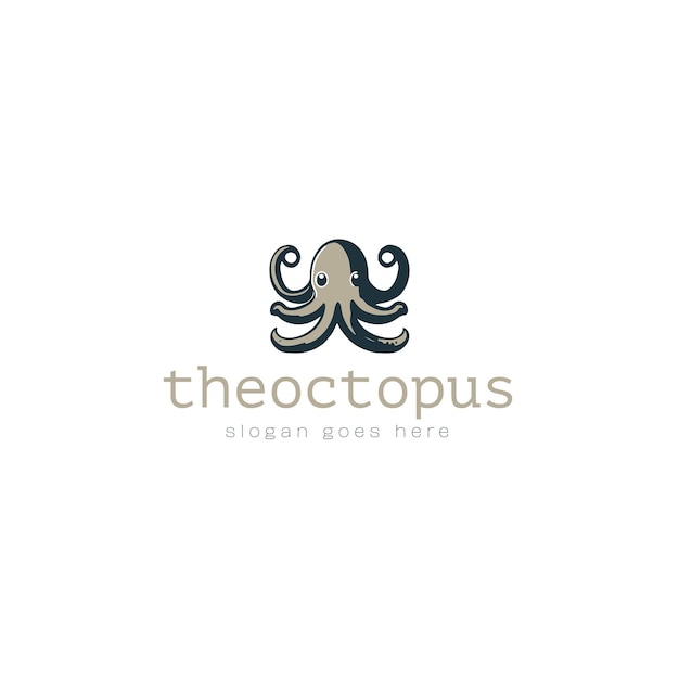 Diseño del logotipo de Octopus Vector