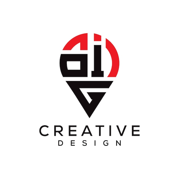 Diseño del logotipo de la OIG en forma de letra