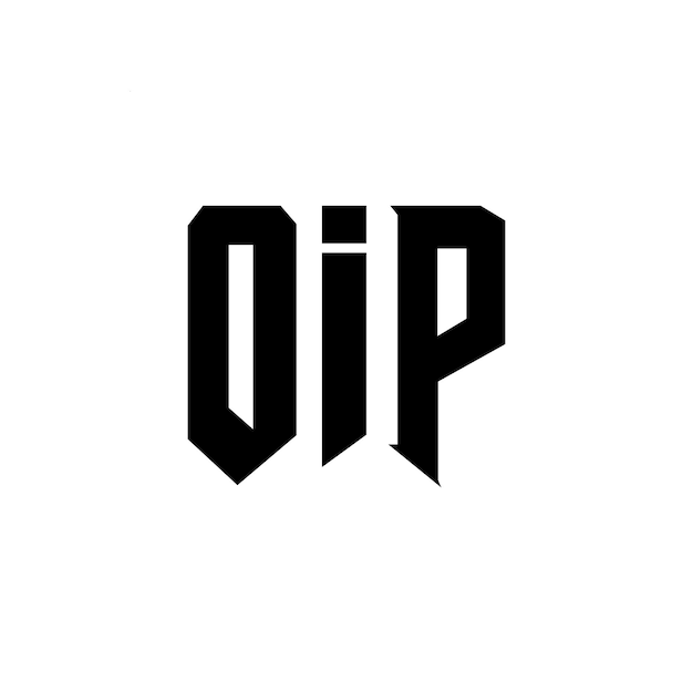 Diseño de logotipo de OIP para una empresa de tecnología Diseño del logotipo OIP combinación de colores blanco y negro Logotipo OIP Vector Diseño OIP Icon OIP Alfabeto OIP Tipografía Diseño del Logotipo