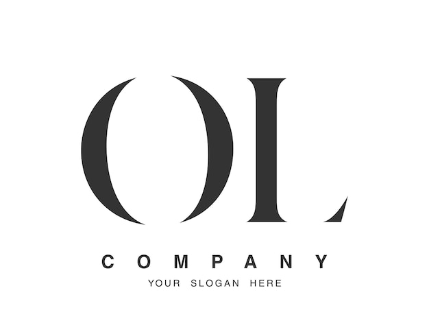 diseño del logotipo OL letra inicial o y l estilo de fuente serif tipografía clásica creativa del nombre de la empresa logotipo o identidad de moda