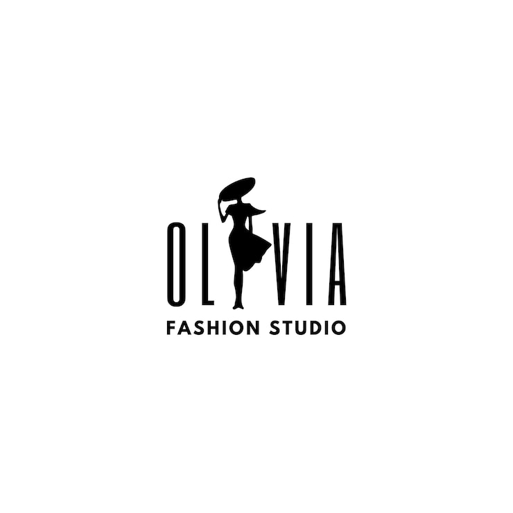 Vector diseño del logotipo de olivia fashion studio