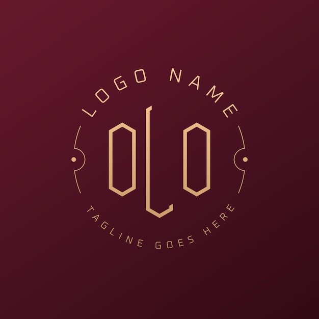 Diseño de logotipo de OLO de lujo Letra elegante OLO Monograma Logotipo minimalista Poligono plantilla de diseño de logotipo OLO