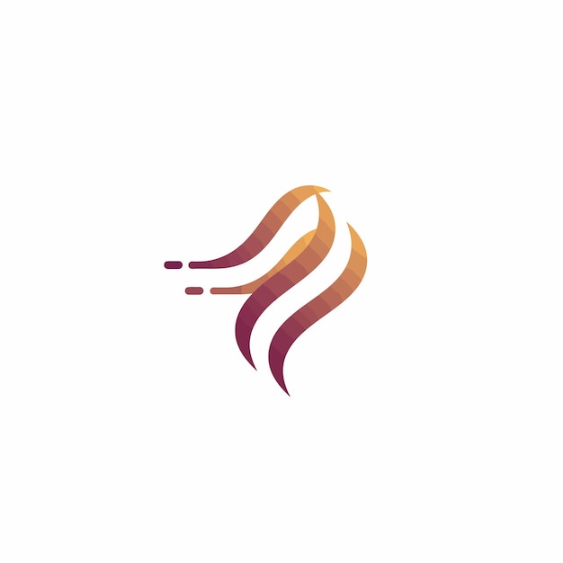 Diseño de logotipo de onda abstracta