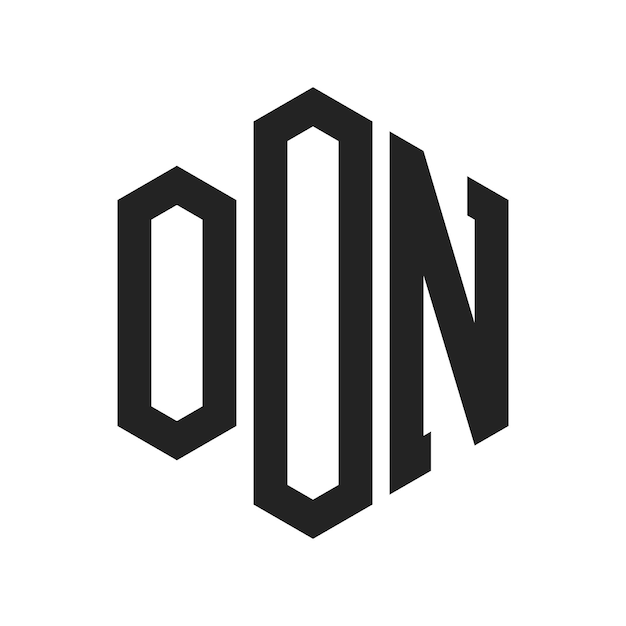 Diseño del logotipo OON Letra inicial OON Monograma Logotipo con forma de hexágono