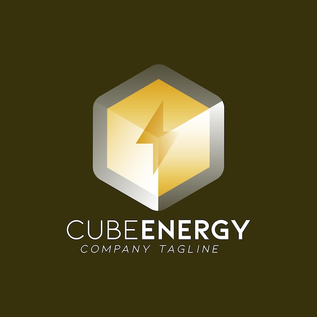 Diseño del logotipo de Orange Cube Energy