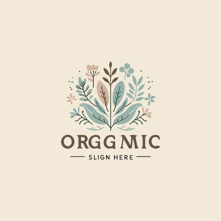 Vector diseño de logotipo de un organismo natural profesional