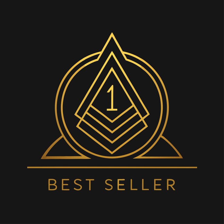 Vector diseño de logotipo de oro más vendido vector ilustración de icono