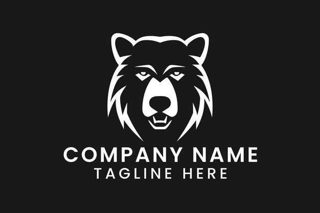 diseño de logotipo de oso camiseta arte gráfico vectorial