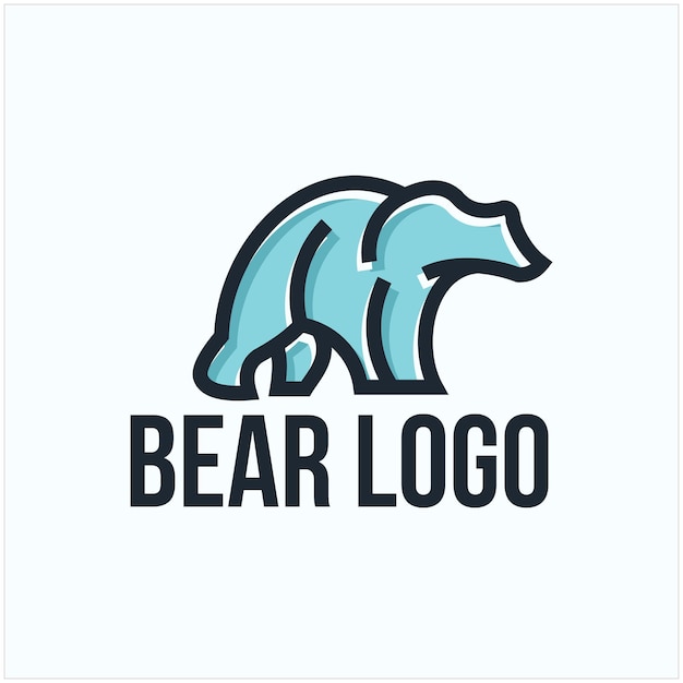 Diseño de logotipo de oso