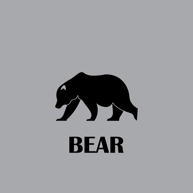 diseño de logotipo de oso