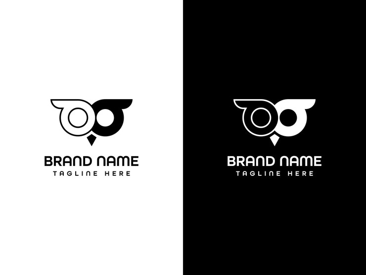 Diseño del logotipo Owl Bird Eyes