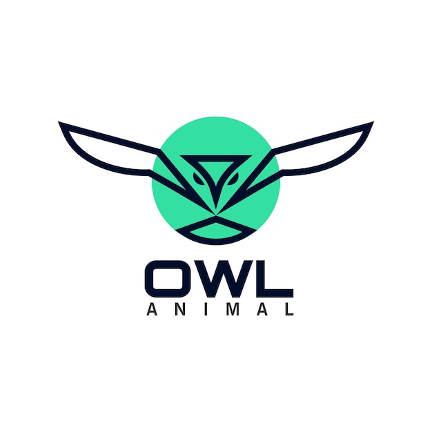 Vector diseño del logotipo de owl