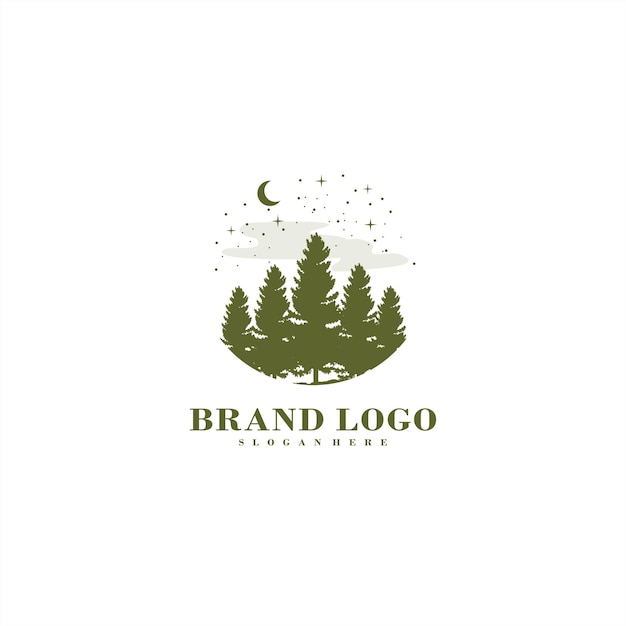 diseño de logotipo de paisaje vecto