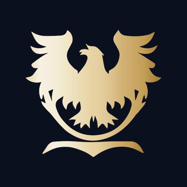 Diseño del logotipo del pájaro fénix Logotipo del águila