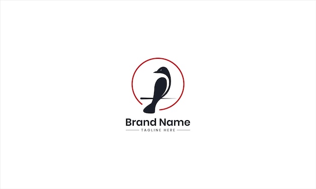 Diseño de logotipo de pájaro con icono de pájado de círculo Logotipo de Pájaro para la tienda de venta de comercio electrónico perfecta