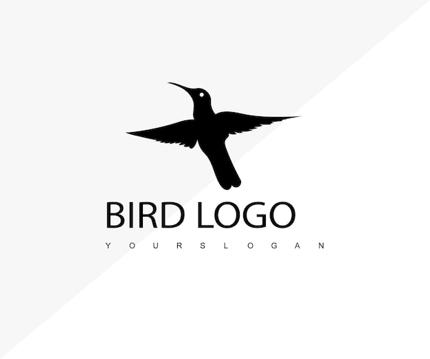 Diseño de logotipo de pájaro moderno vectorial