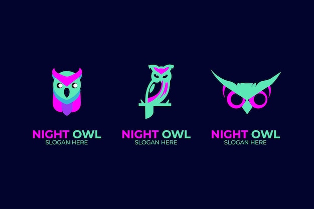 Diseño del logotipo del pájaro ruiseñor vectorial