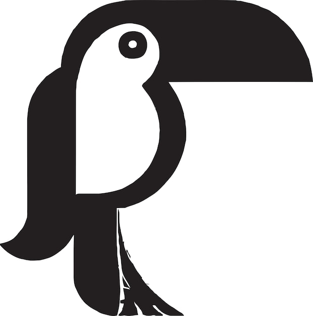 Diseño de logotipo de pájaro de la selva