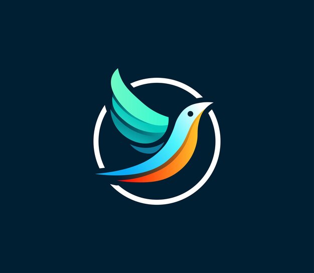 diseño de logotipo de pájaro