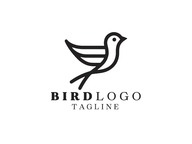 Diseño de logotipo de pájaro
