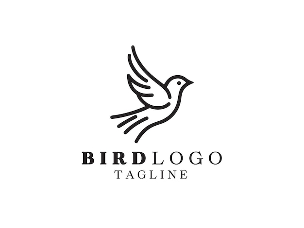Diseño de logotipo de pájaro