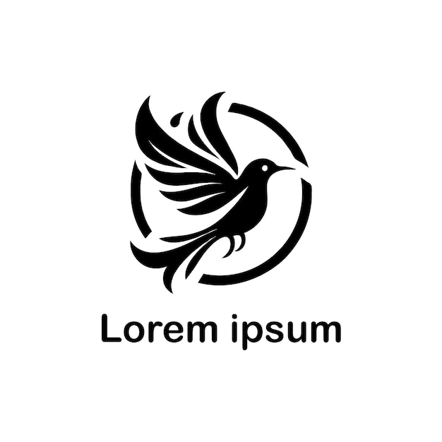 un diseño de logotipo de pájaro
