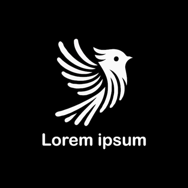 un diseño de logotipo de pájaro