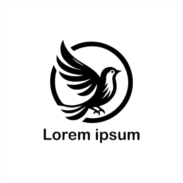 un diseño de logotipo de pájaro