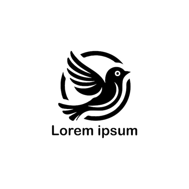 diseño de logotipo de pájaro