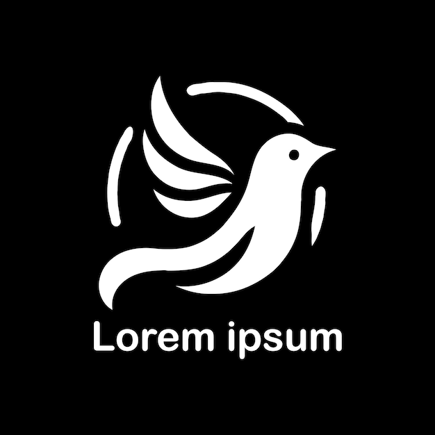 un diseño de logotipo de pájaro