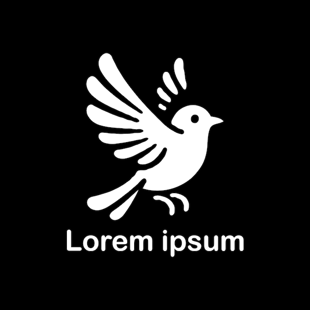 un diseño de logotipo de pájaro