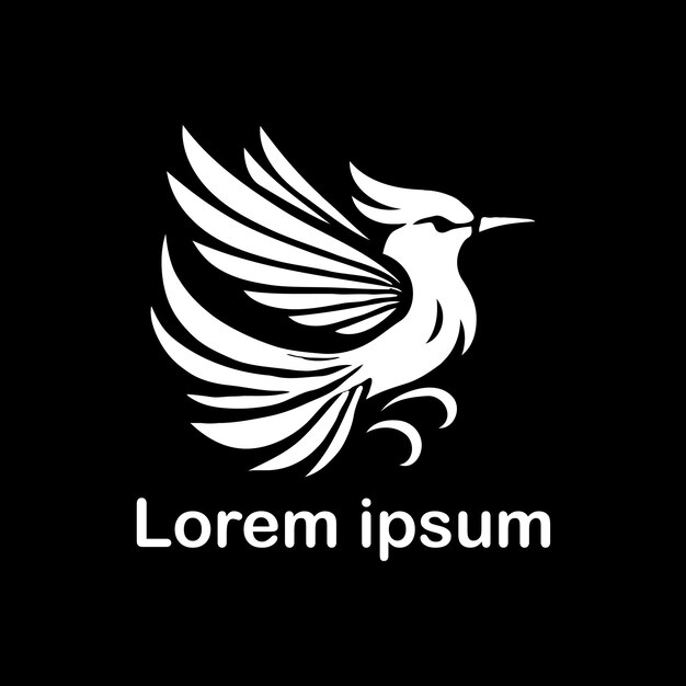 un diseño de logotipo de pájaro