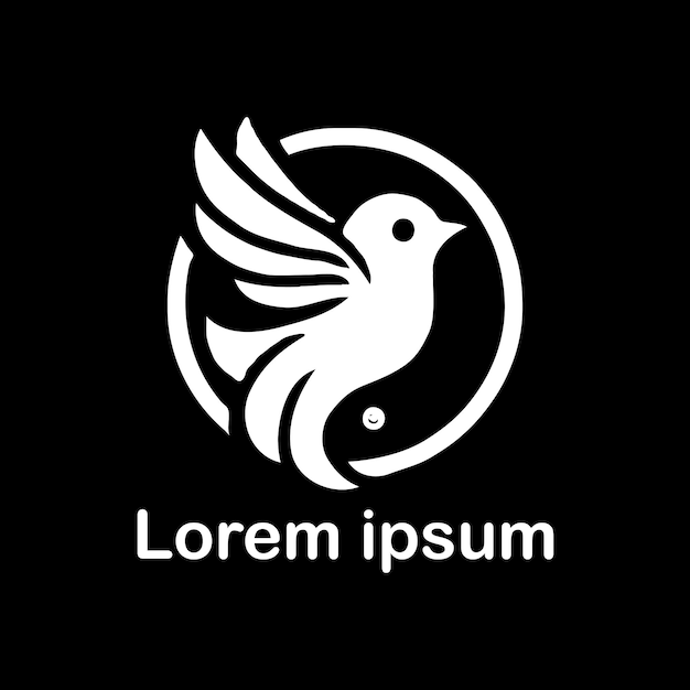 un diseño de logotipo de pájaro