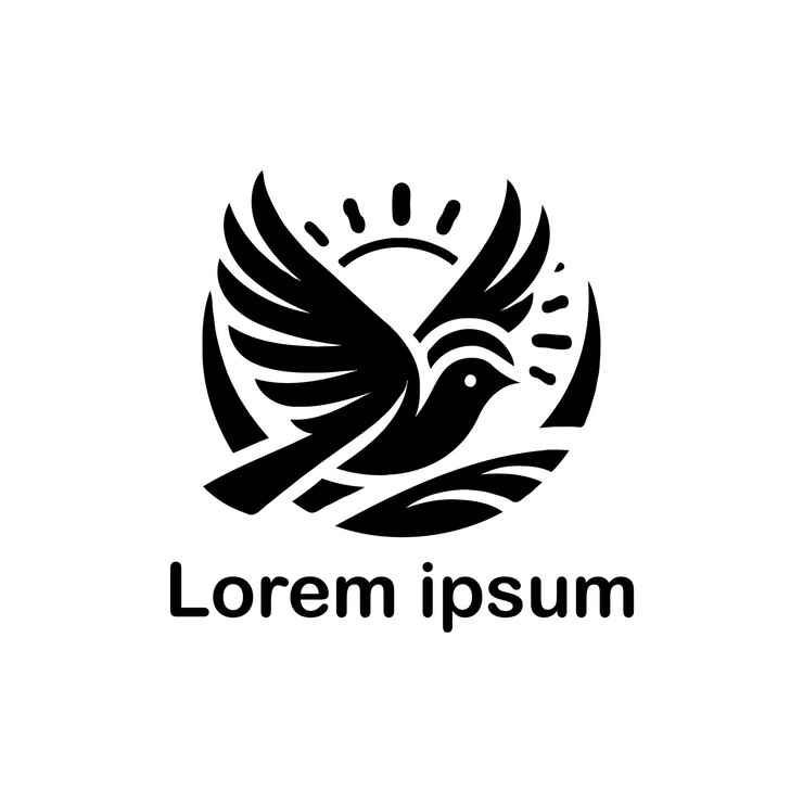 un diseño de logotipo de pájaro