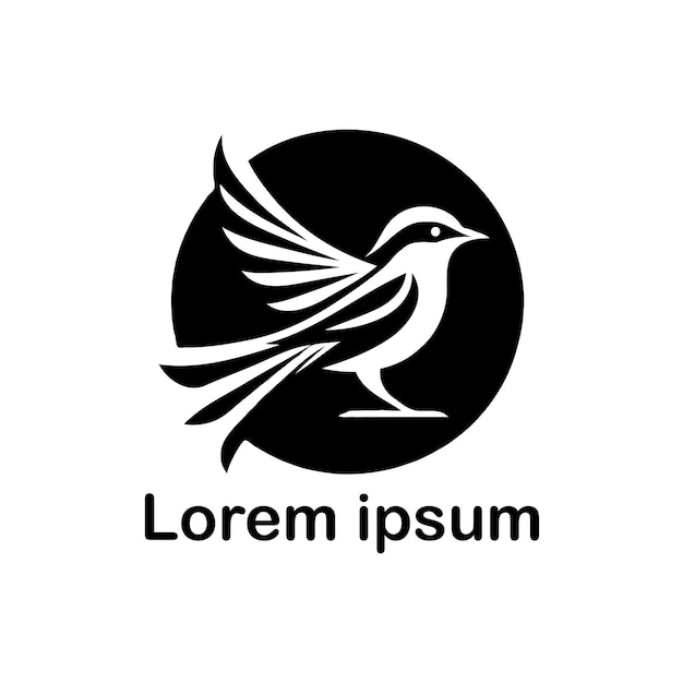 un diseño de logotipo de pájaro