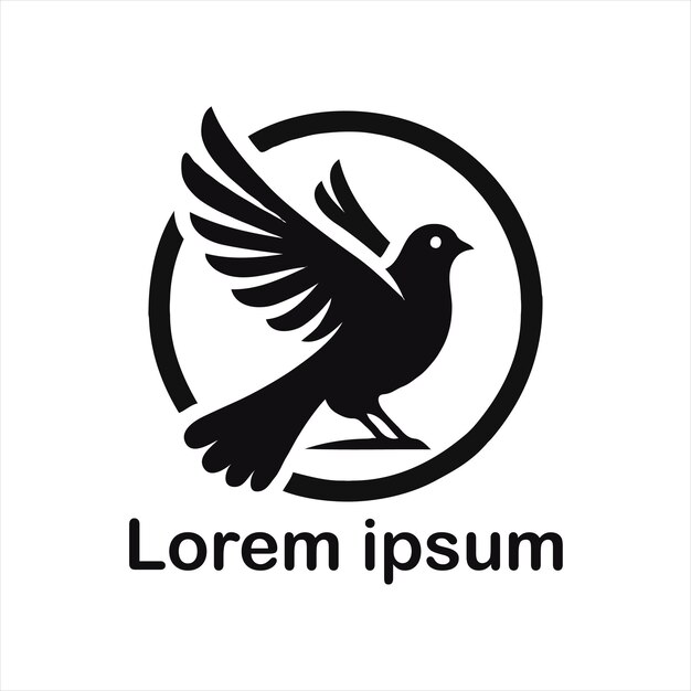 un diseño de logotipo de pájaro